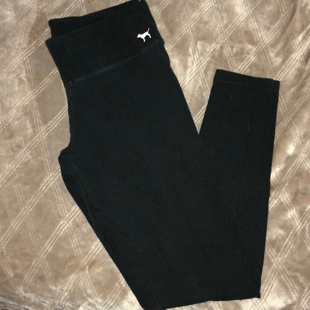 PINK Black Leggings